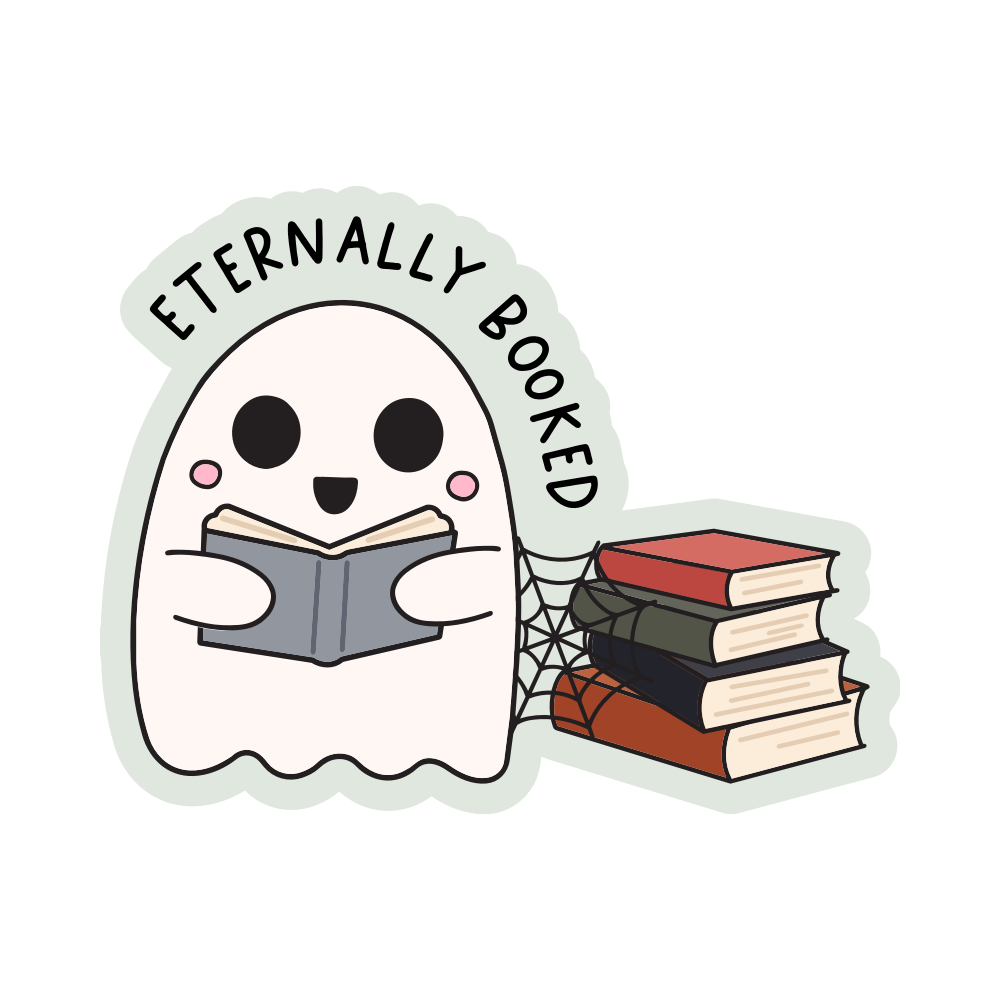Eternally Booked Vinyl Sticker