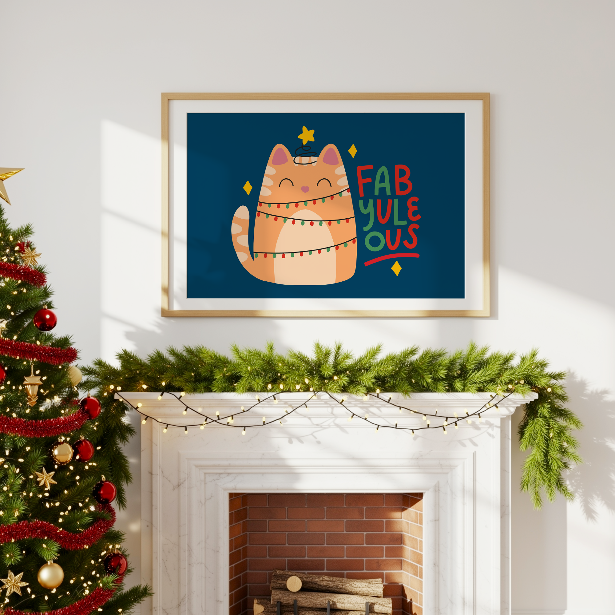 Fab Yule Ous Unframed Art Print