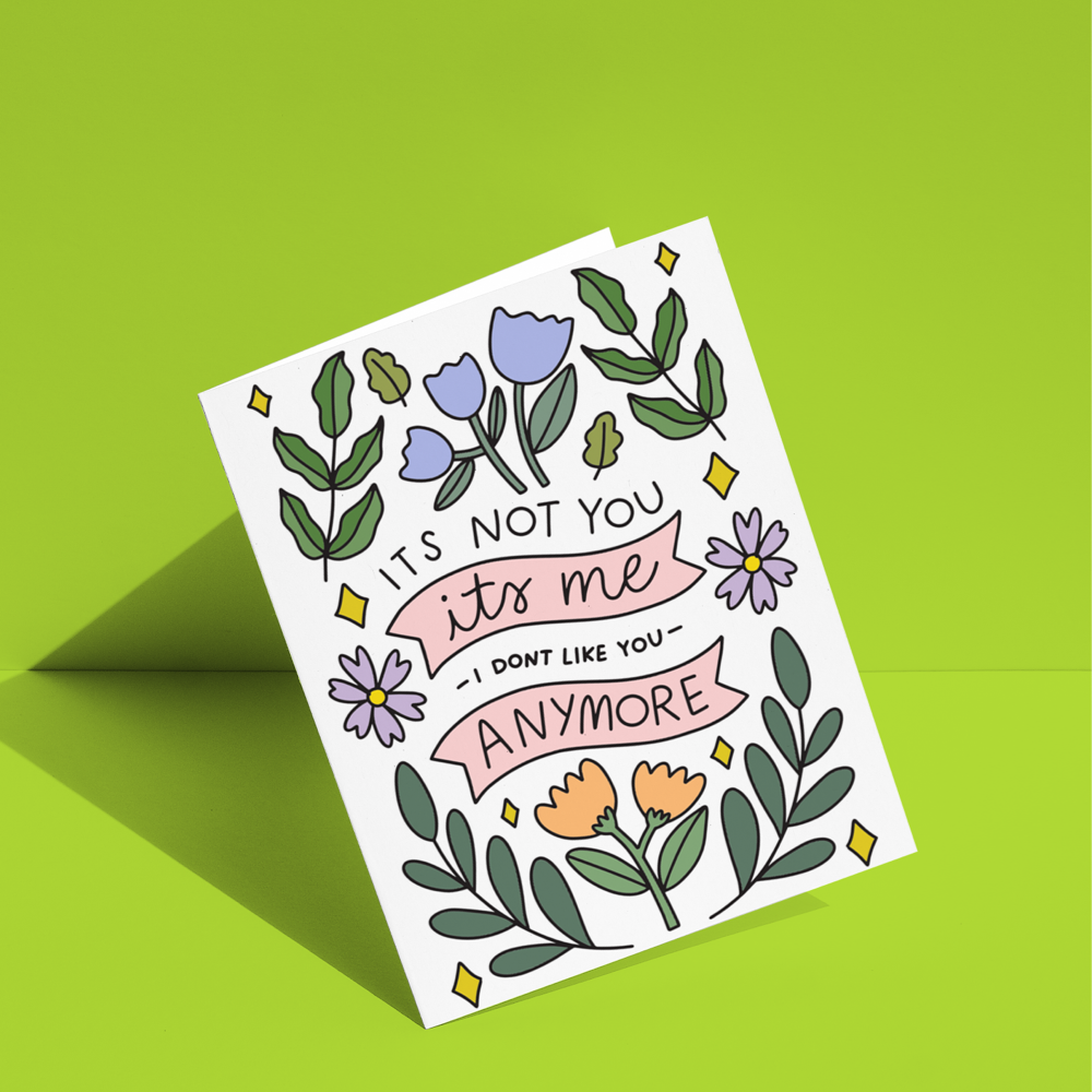It's Not You It's Me I Don't Like You Anymore Greeting Card