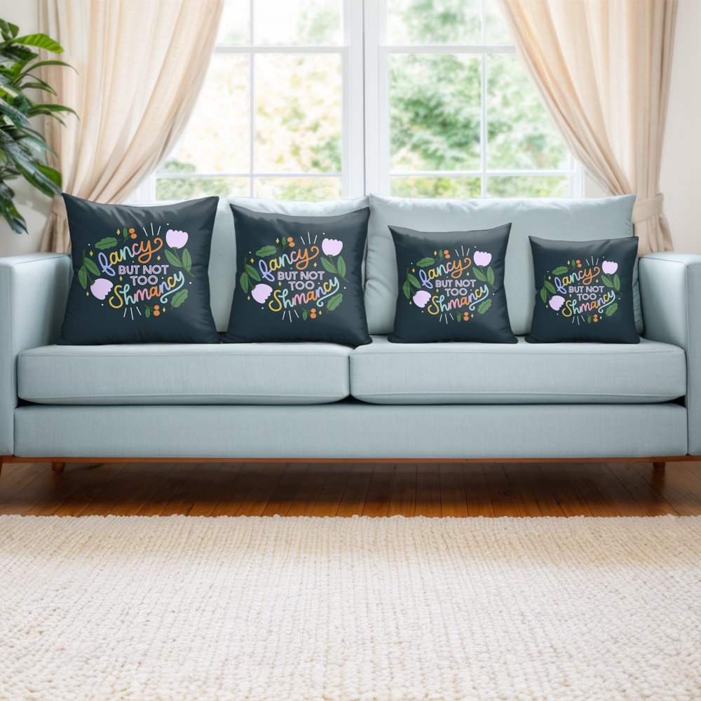 Fancy But Not Too Shmancy Pillow Cover