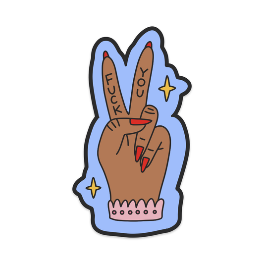 Fuck You Vinyl Sticker