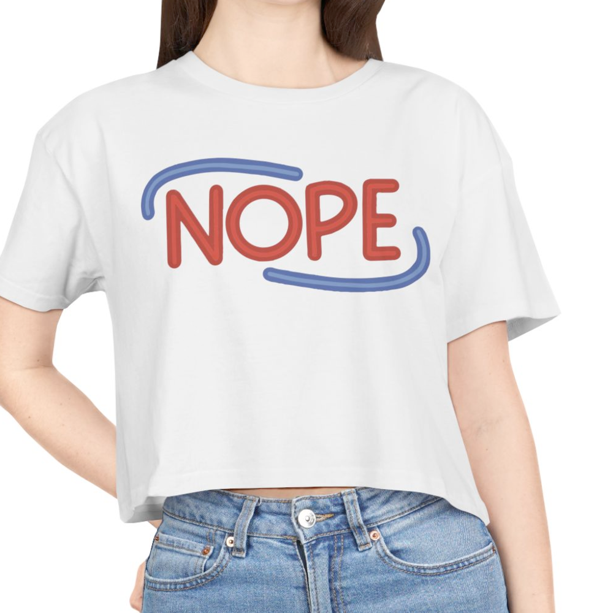 Nope Women's Cropped Tee