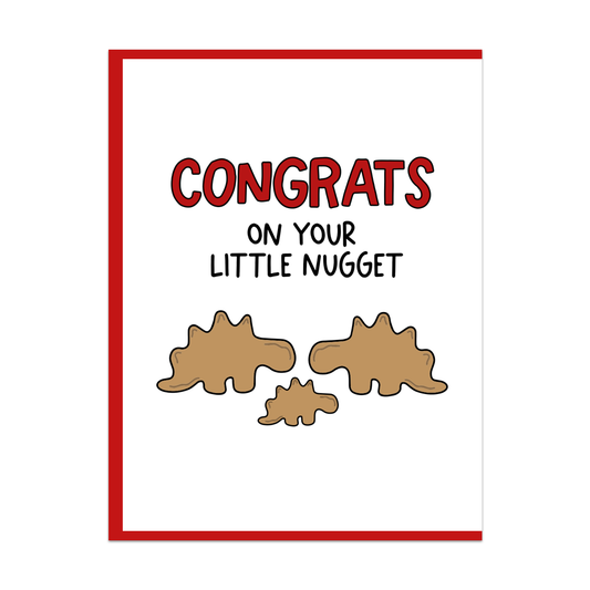 Congrats On Your Little Nugget Greeting Card