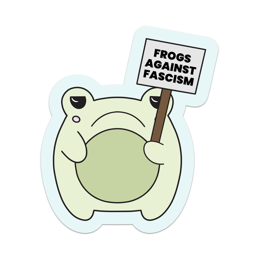 Frogs Against Fascism Vinyl Sticker