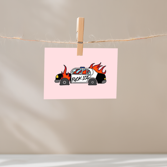 Fuck Ice Unframed Mini Art Print