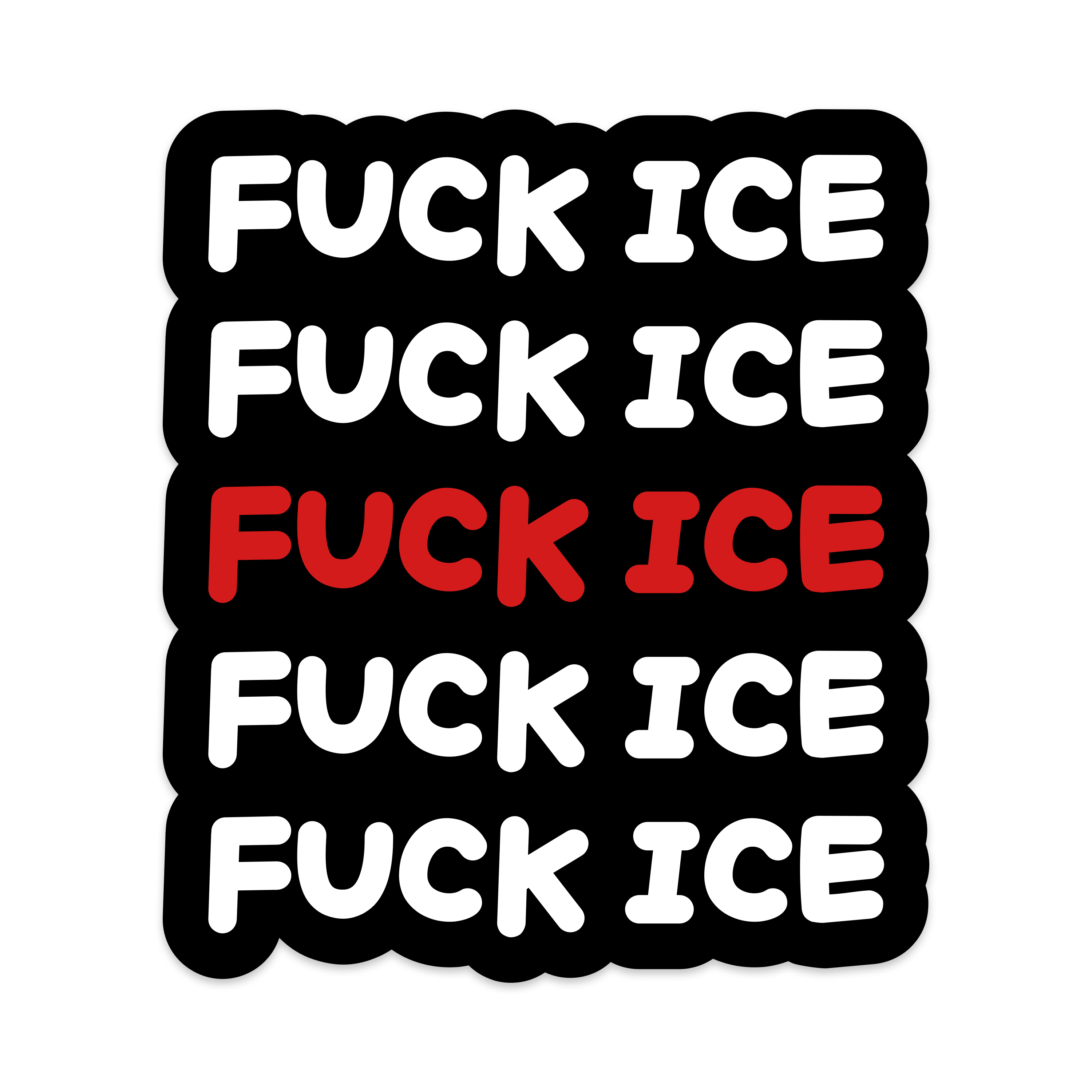 Fuck Ice Vinyl Sticker