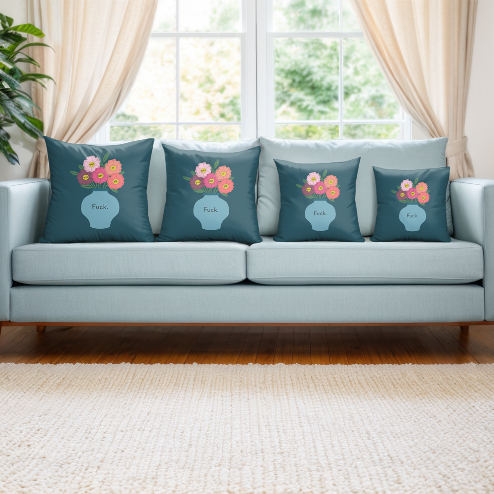 Fuck Bouquet Pillow Cover