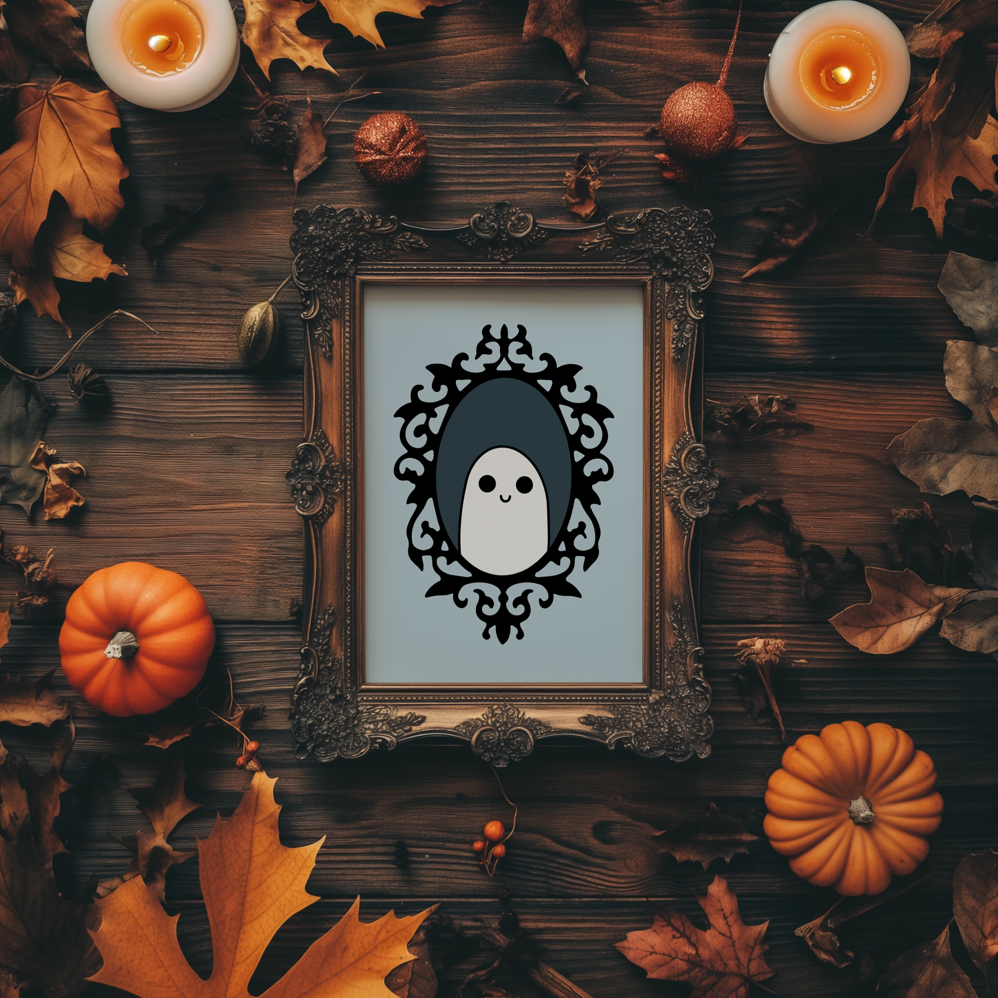Vintage Ghost Unframed Art Print