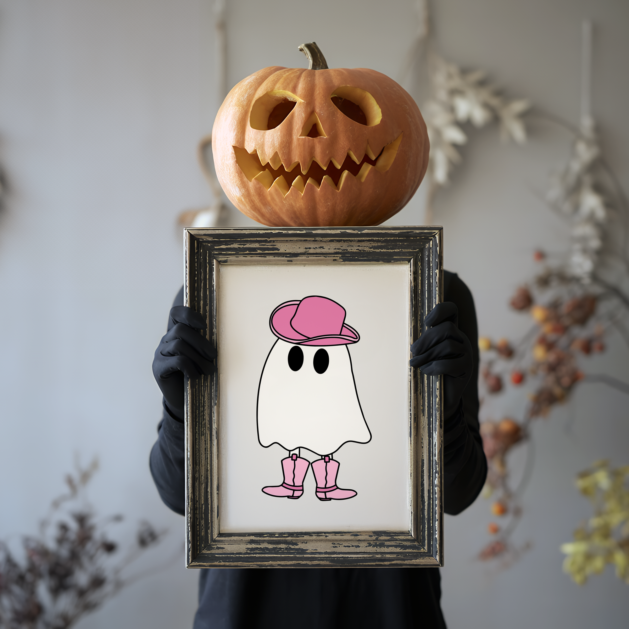 Ghost Cowgirl Unframed Art Print