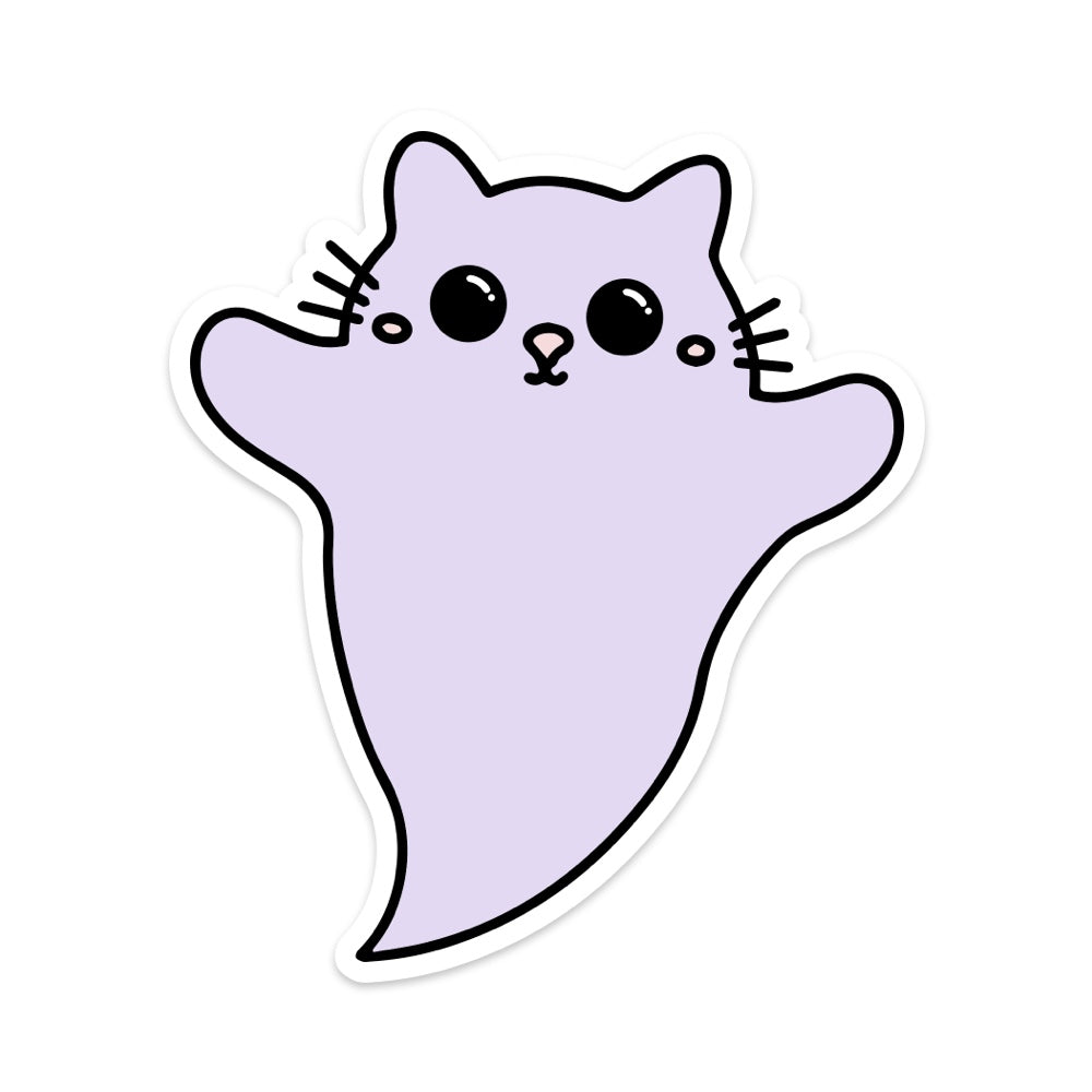 Ghost Kitty Vinyl Sticker