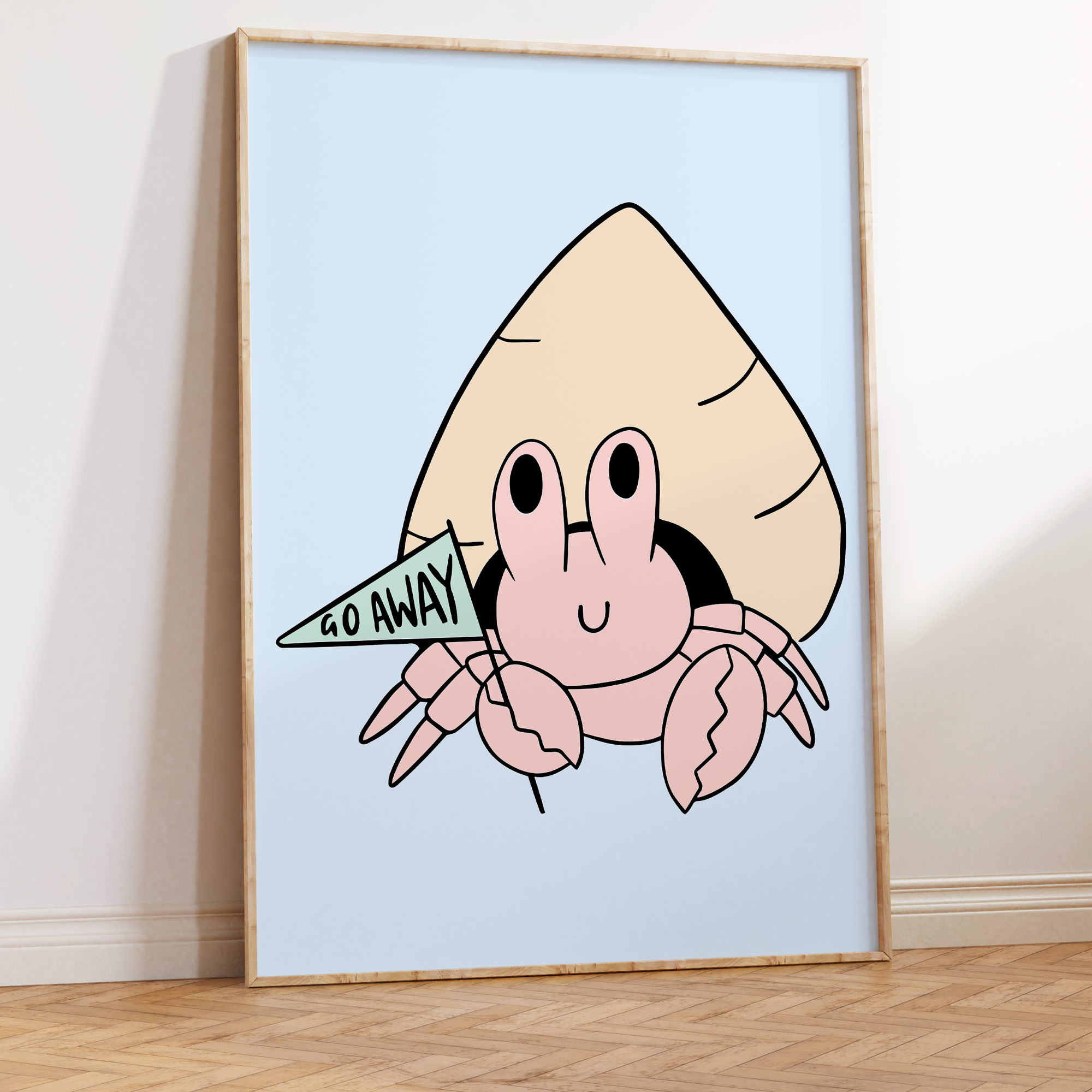 Go Away Unframed Art Print