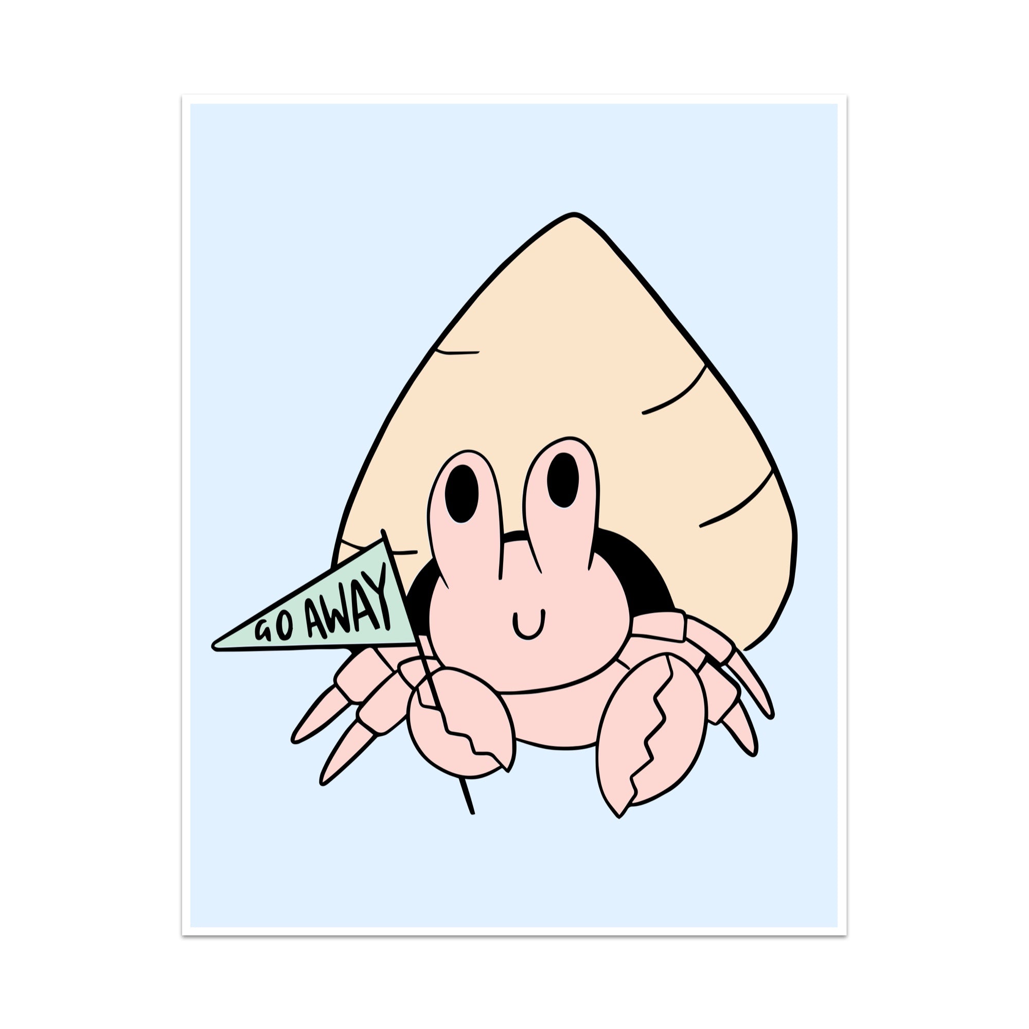 Go Away Unframed Art Print