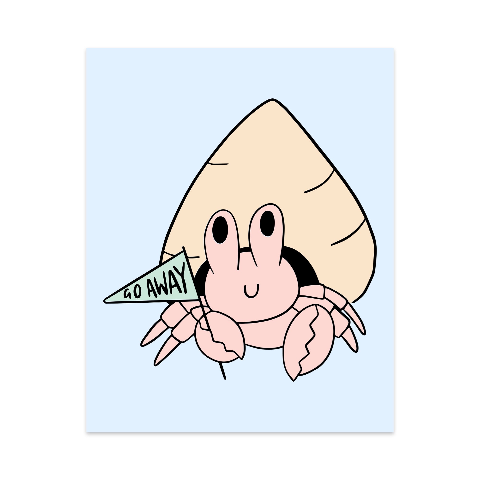 Go Away Unframed Art Print