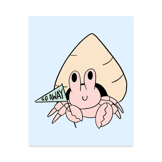 Go Away Unframed Art Print