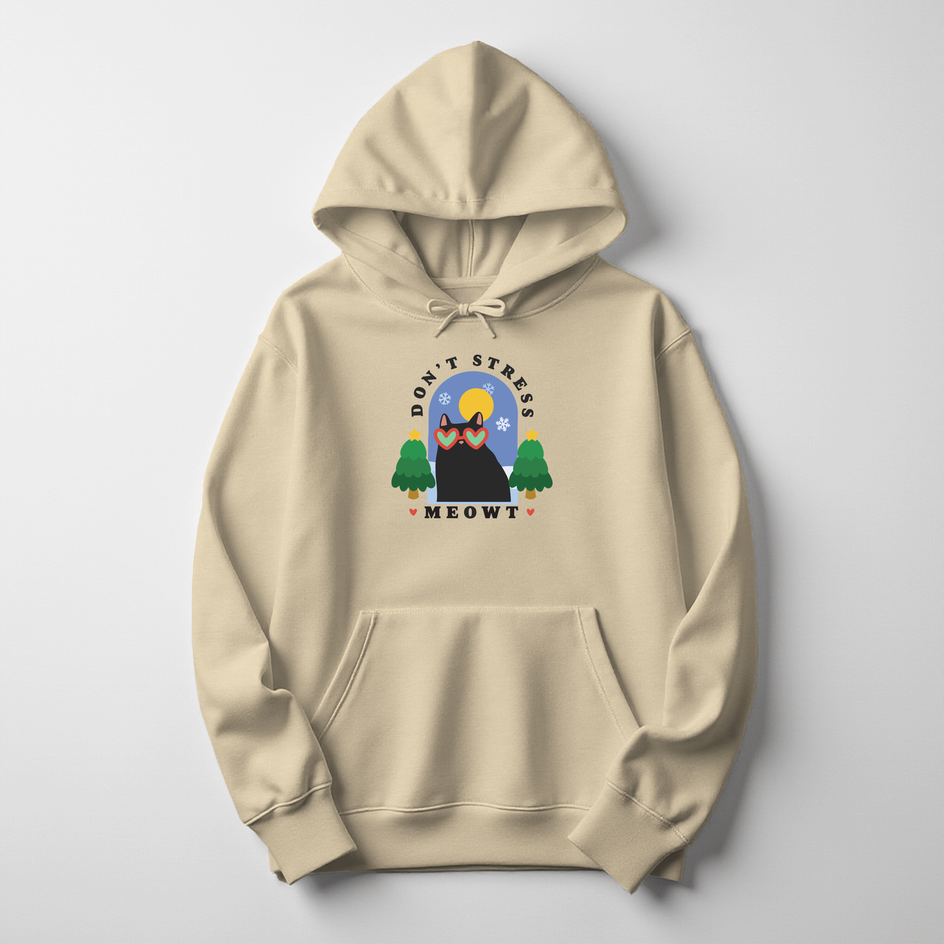 Don't Stress Meowt Christmas Edition Hoodie