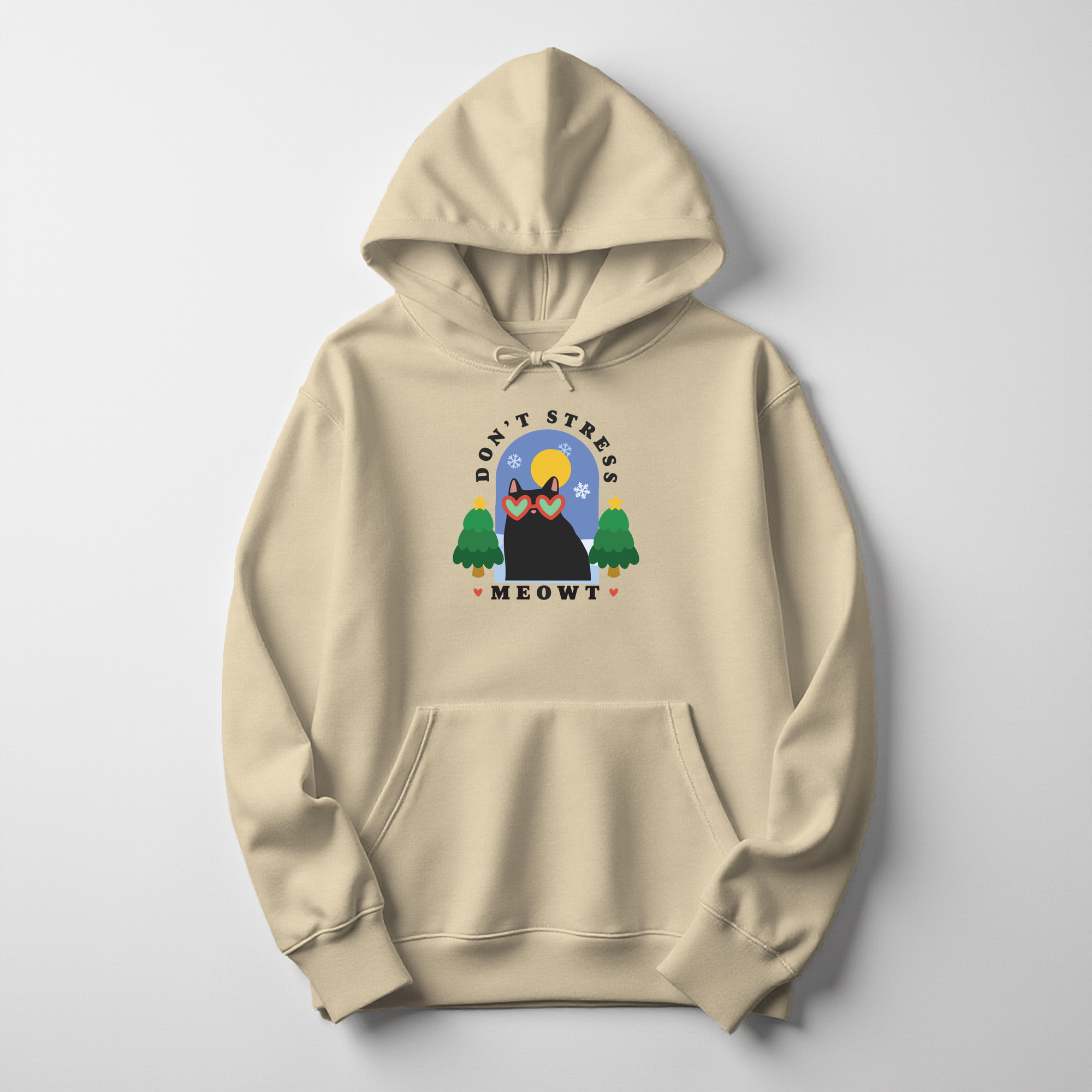 Don't Stress Meowt Christmas Edition Hoodie