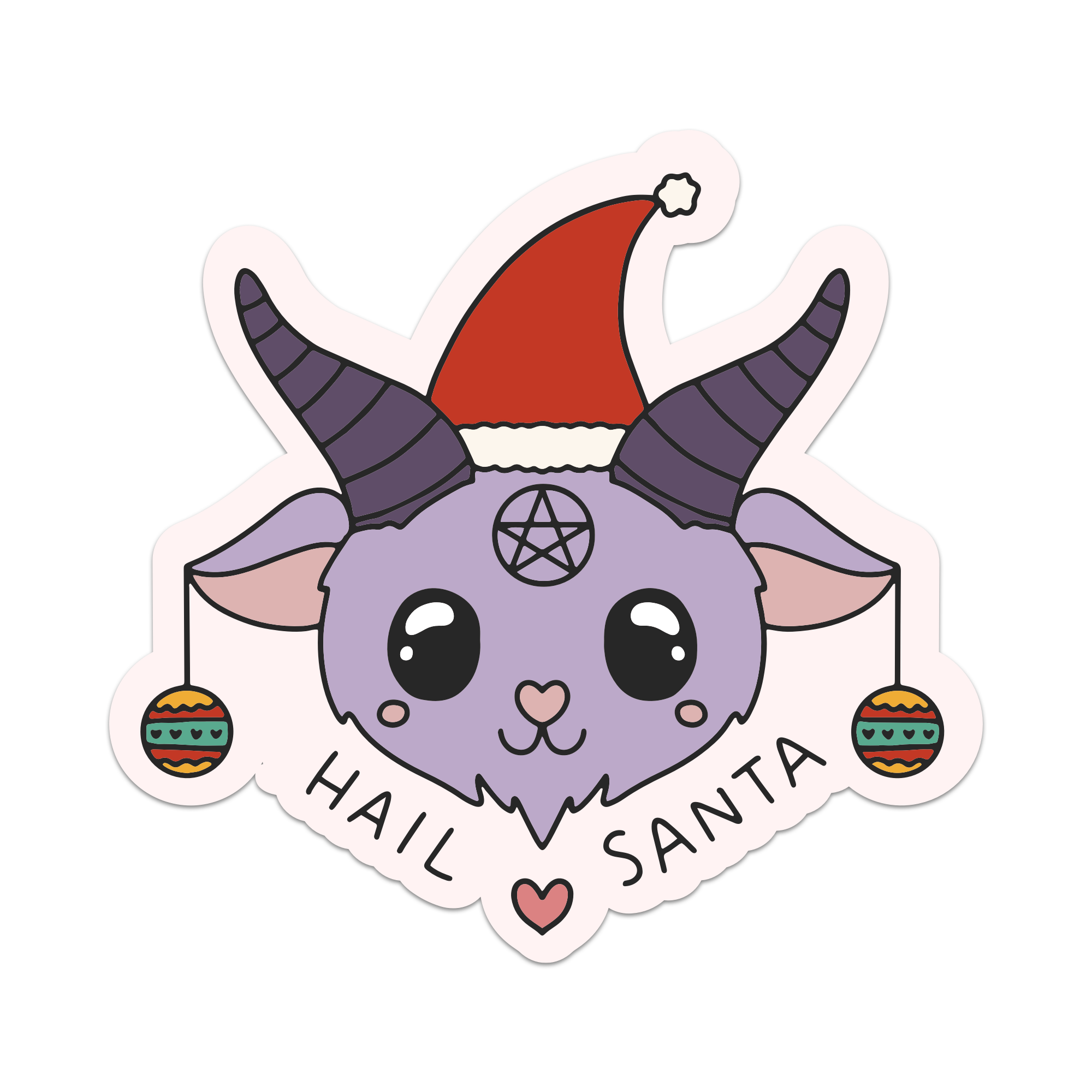 Hail Santa Vinyl Sticker