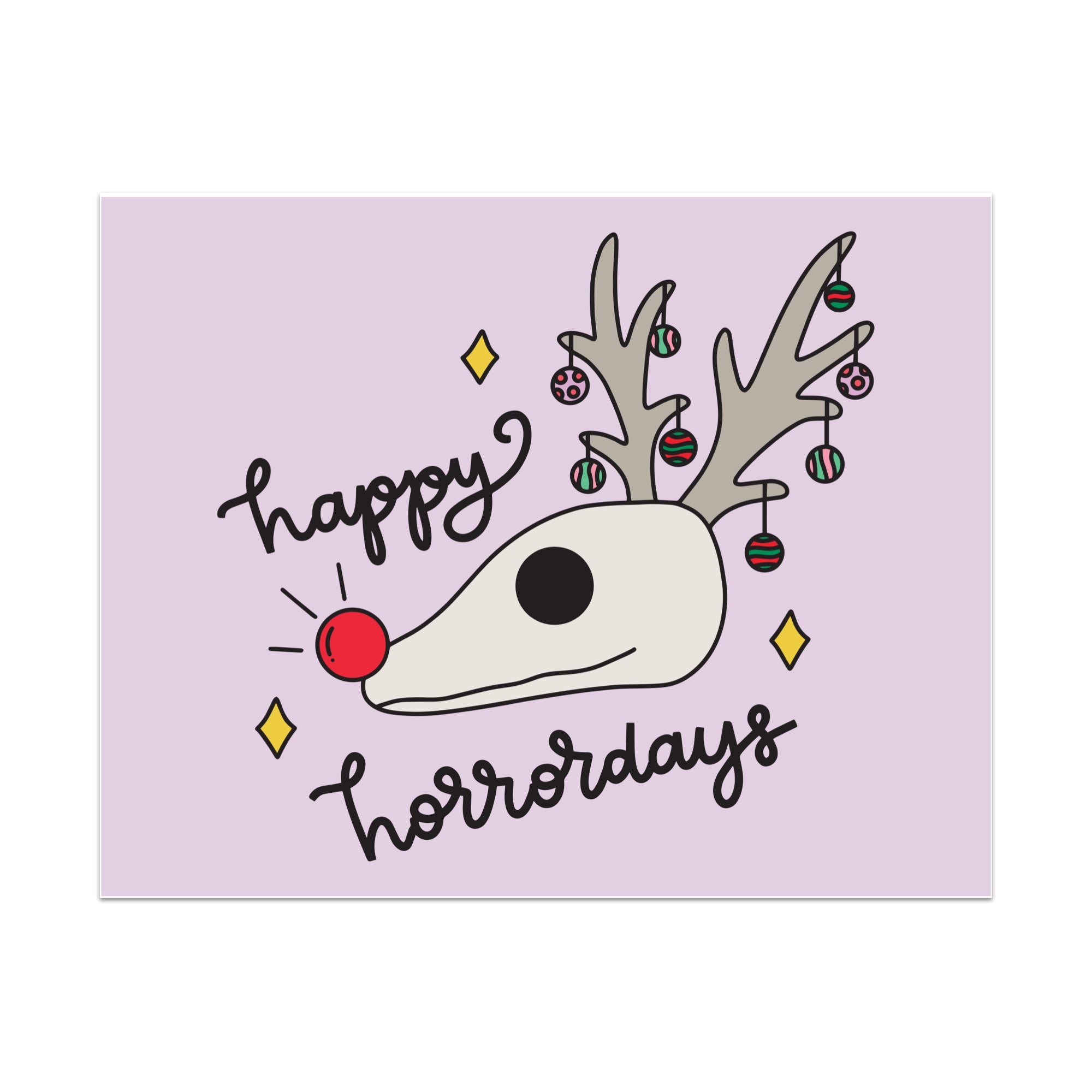 Happy Horrordays Unframed Art Print