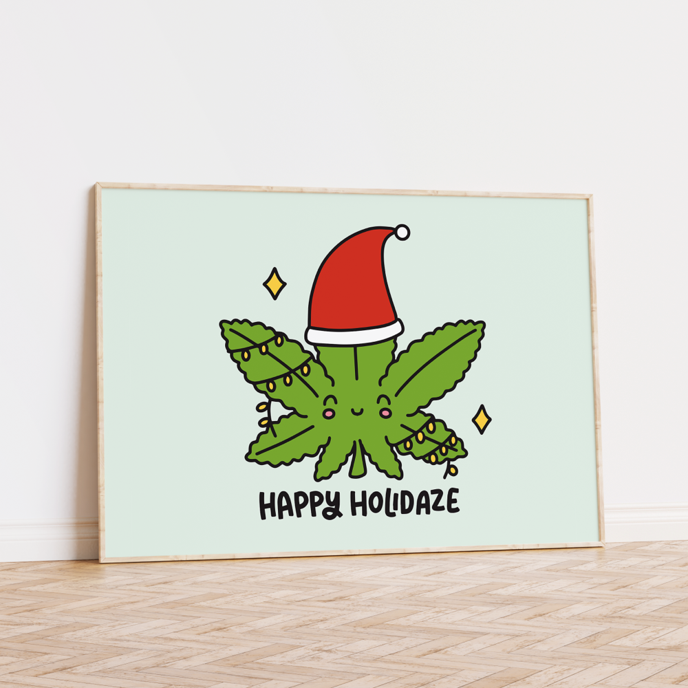 Happy Holidaze Unframed Art Print