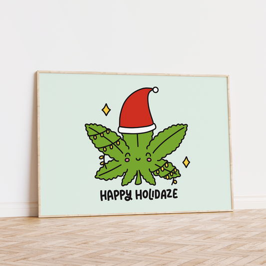 Happy Holidaze Unframed Art Print