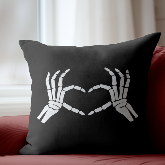 Heart Bones Pillow Cover
