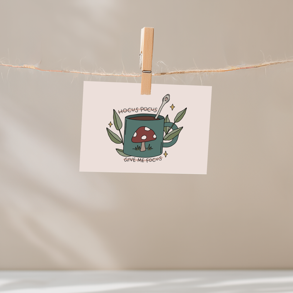 Hocus Pocus Give Me Focus Unframed Mini Art Print