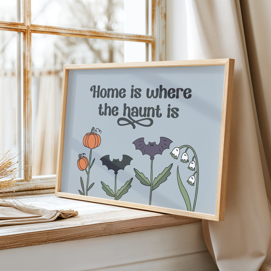 Home Is Where the Haunt Is Unframed Art Print