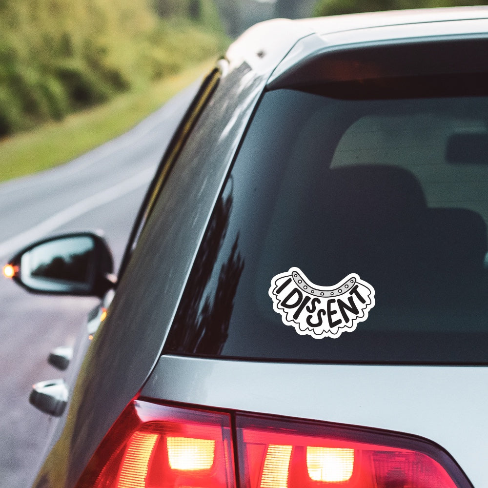 5" I Dissent Car Decal