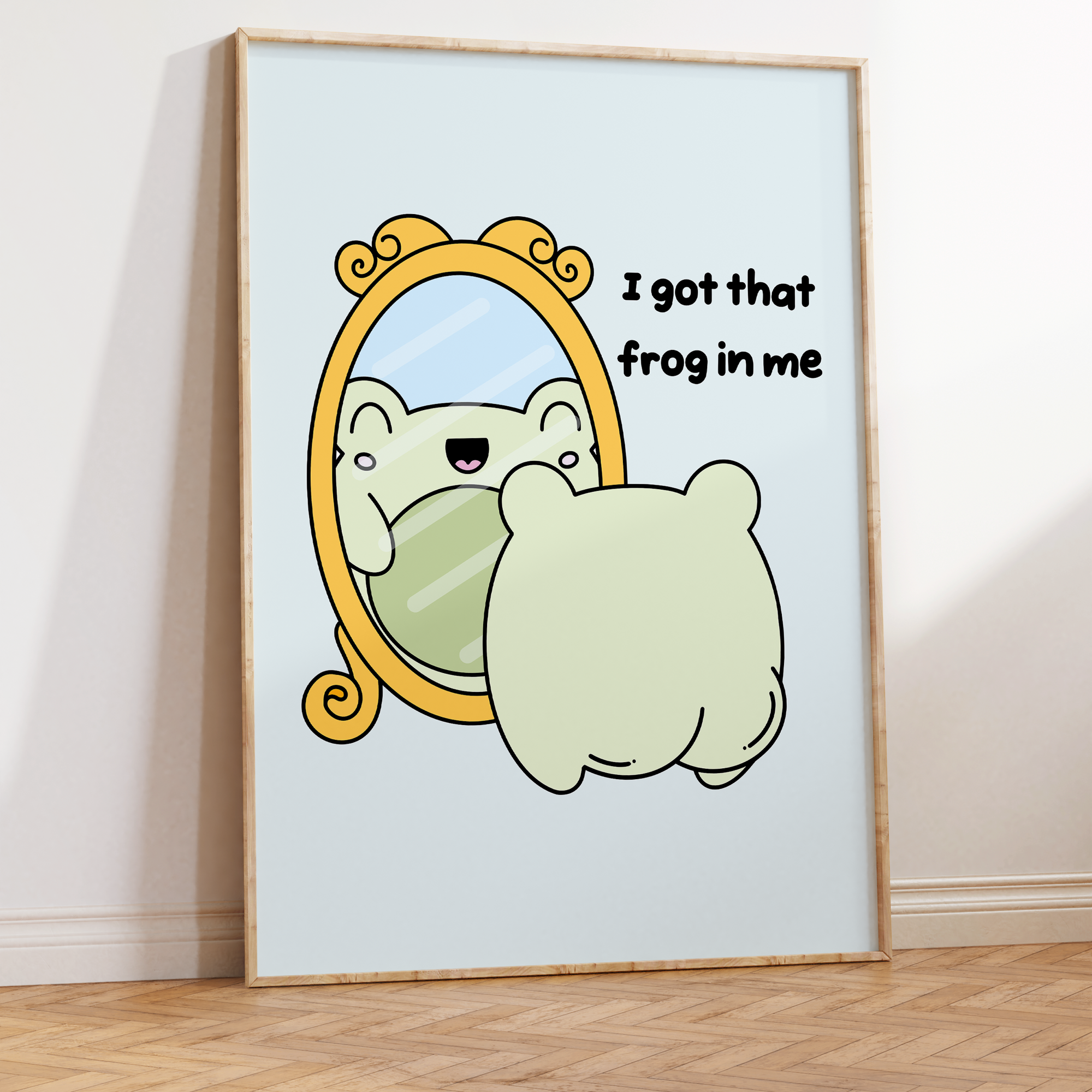 Got That Frog In Me Unframed Art Print