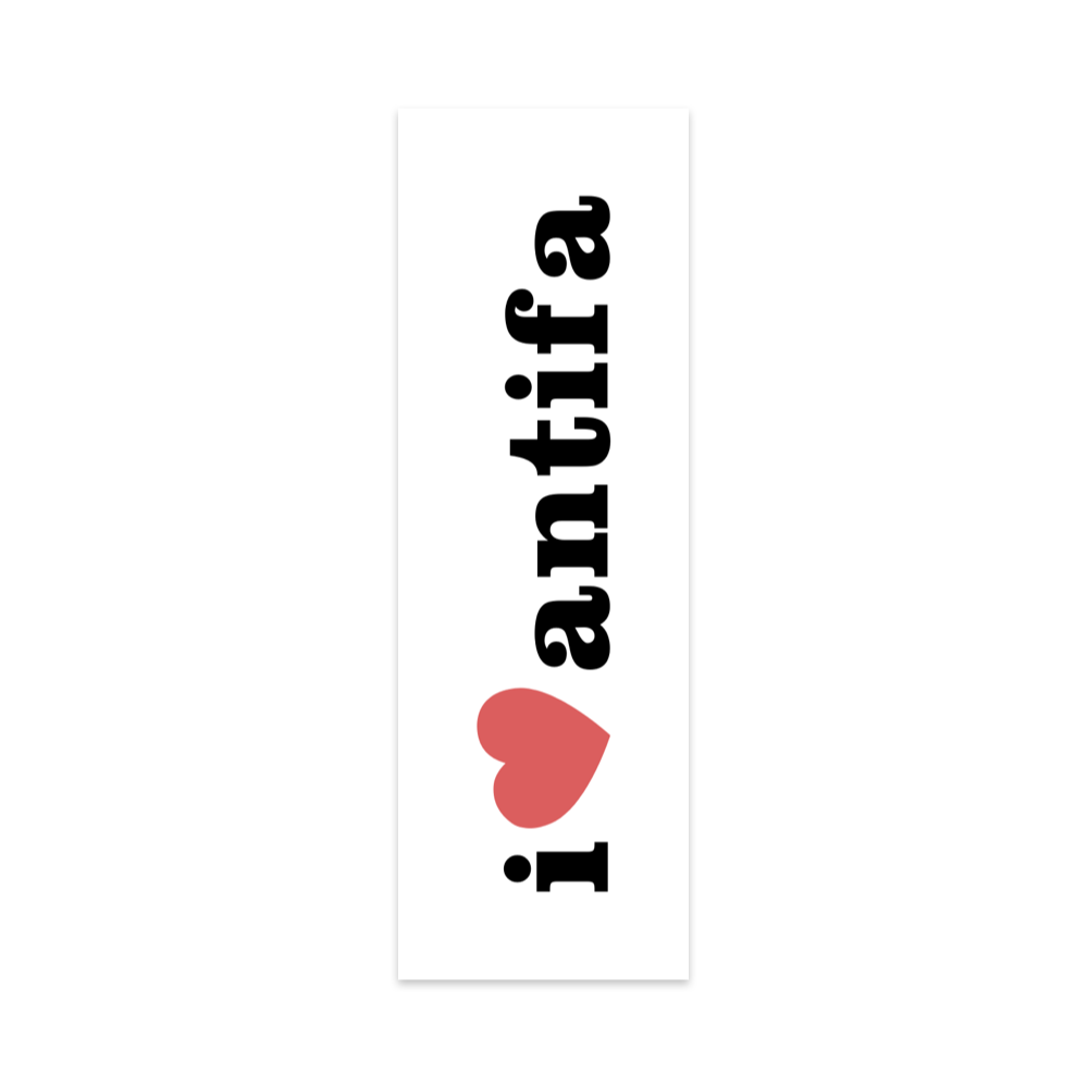 I Heart Antifa Bookmark