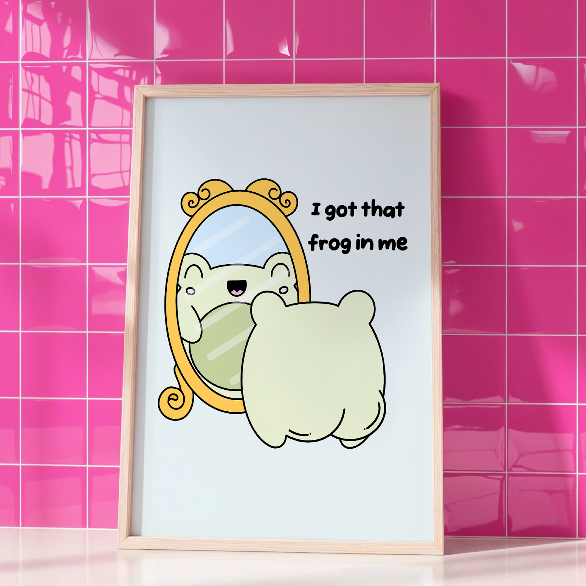 Got That Frog In Me Unframed Art Print