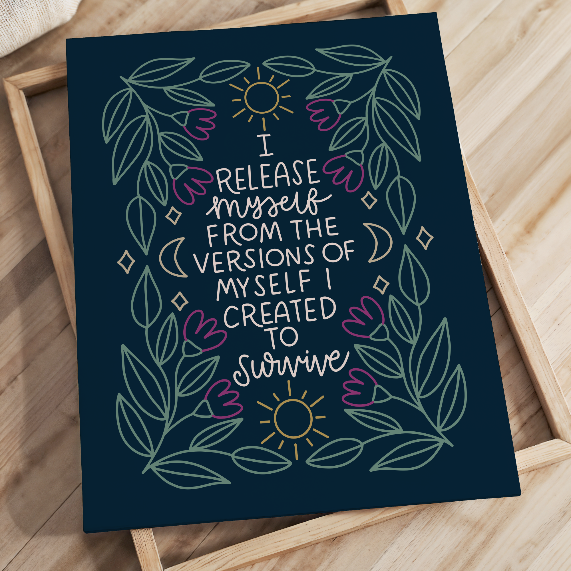 I Release Myself Unframed Art Print
