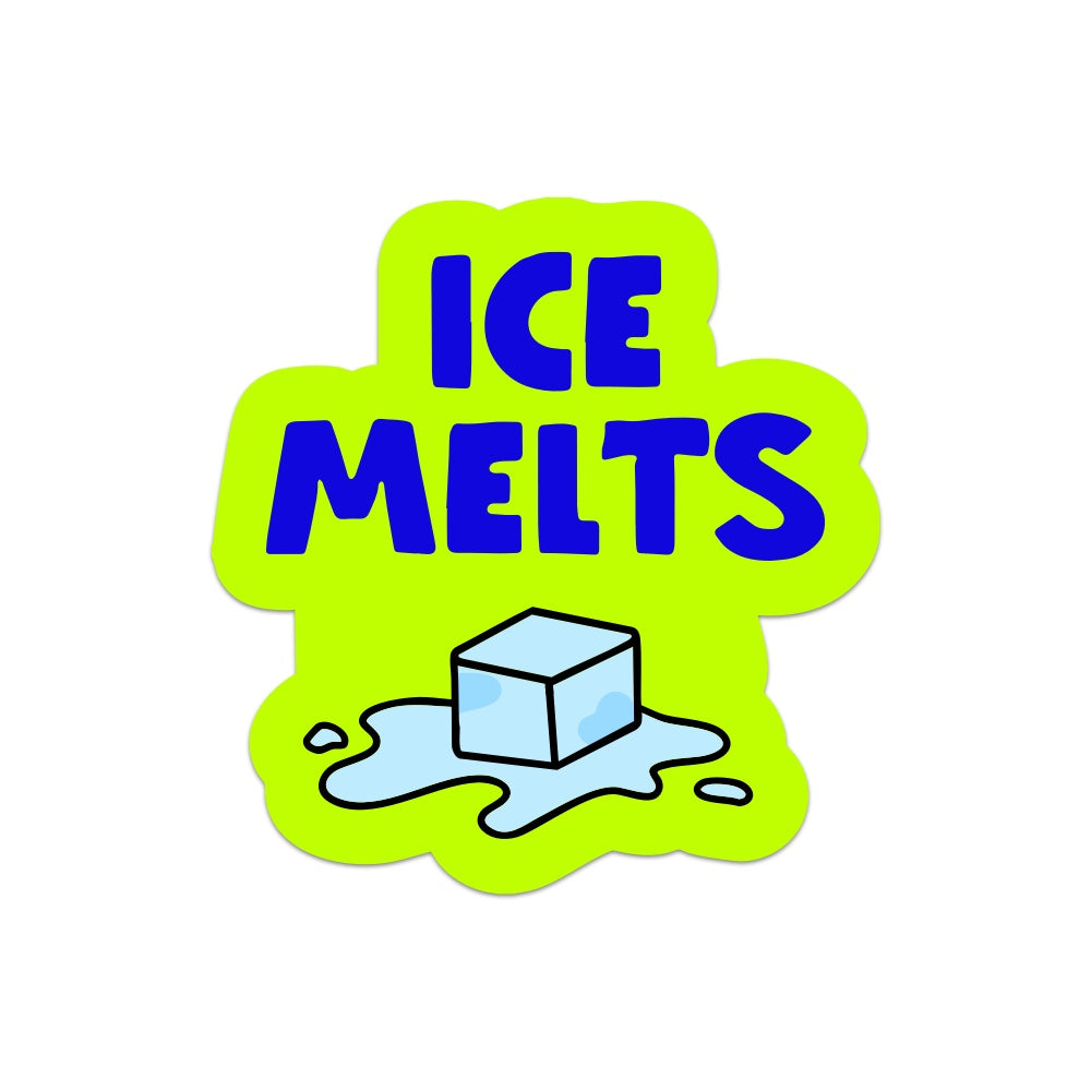 Ice Melts Vinyl Sticker