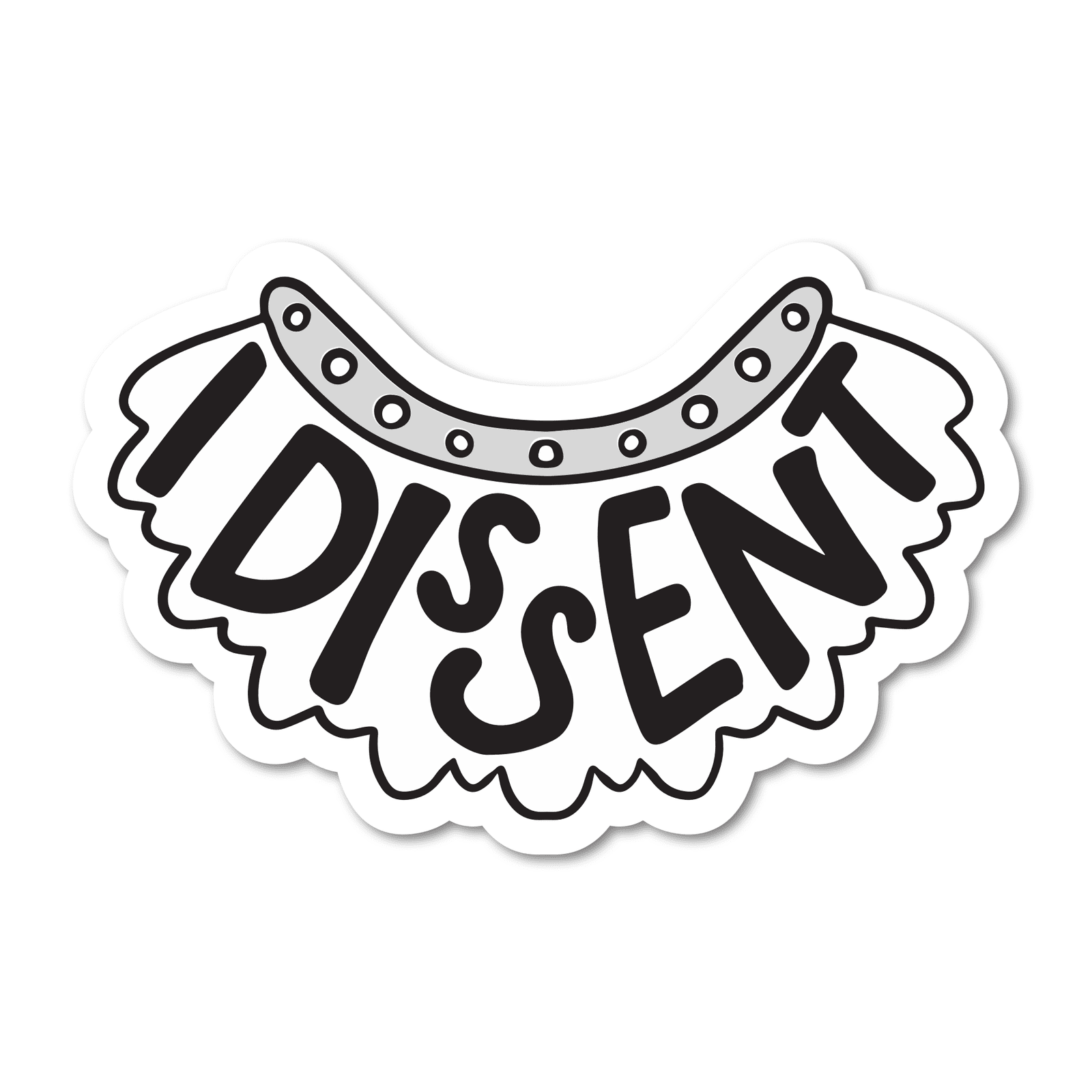 5" I Dissent Car Decal