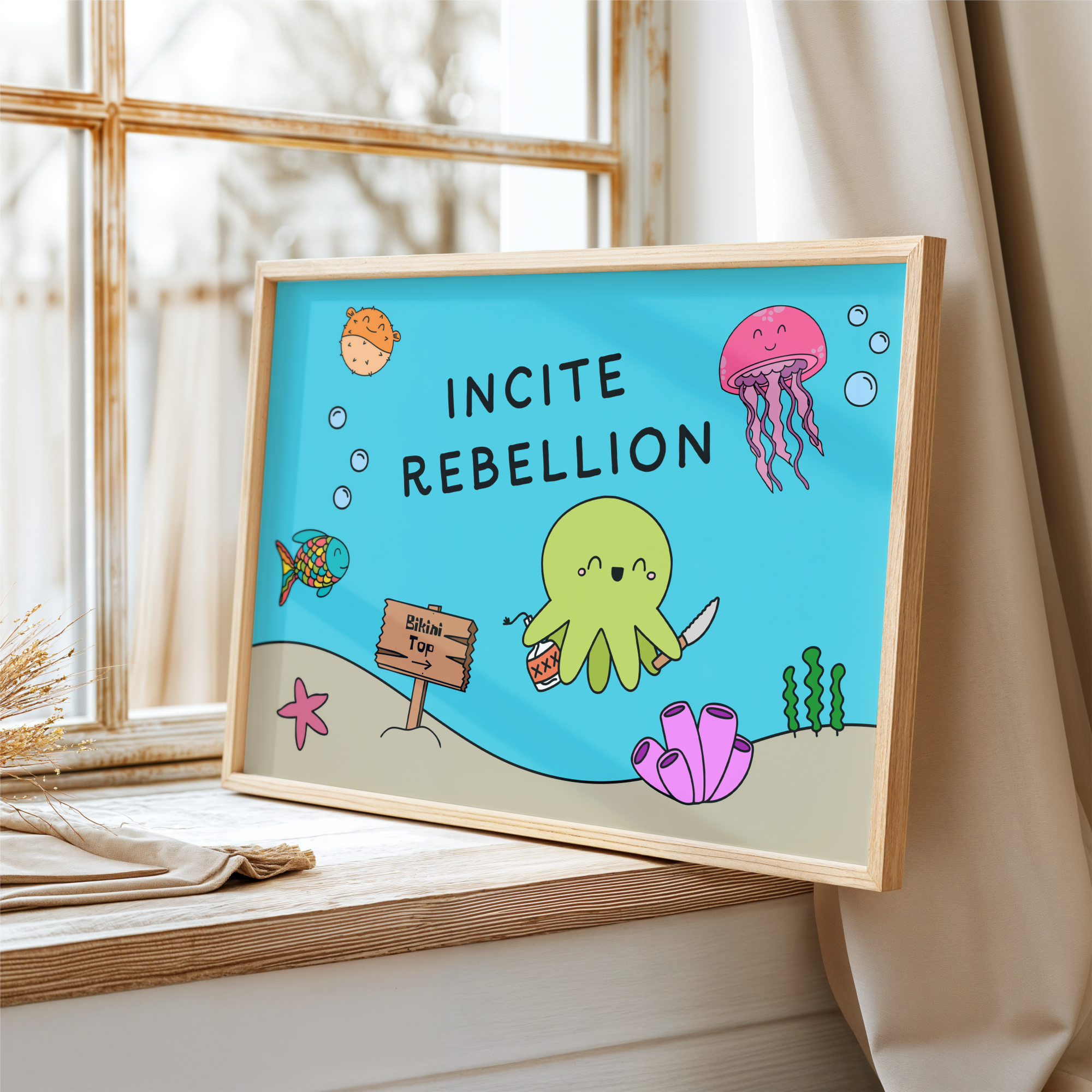 Incite Rebellion Unframed Art Print