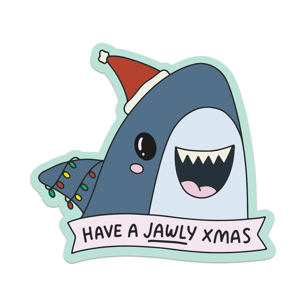 Have A Jawly Christmas Vinyl Sticker