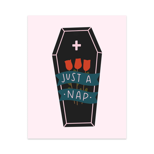 Just a Nap Unframed Art Print