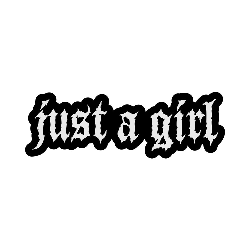 Just a Girl Vinyl Sticker