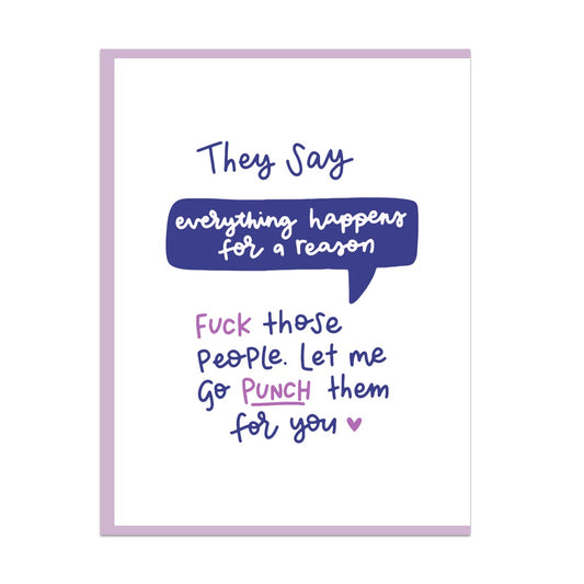 Let Me Punch Them Greeting Card
