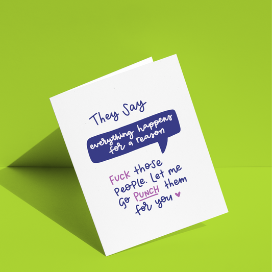 Let Me Punch Them Greeting Card
