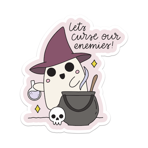 Lets Curse Our Enemies Vinyl Sticker