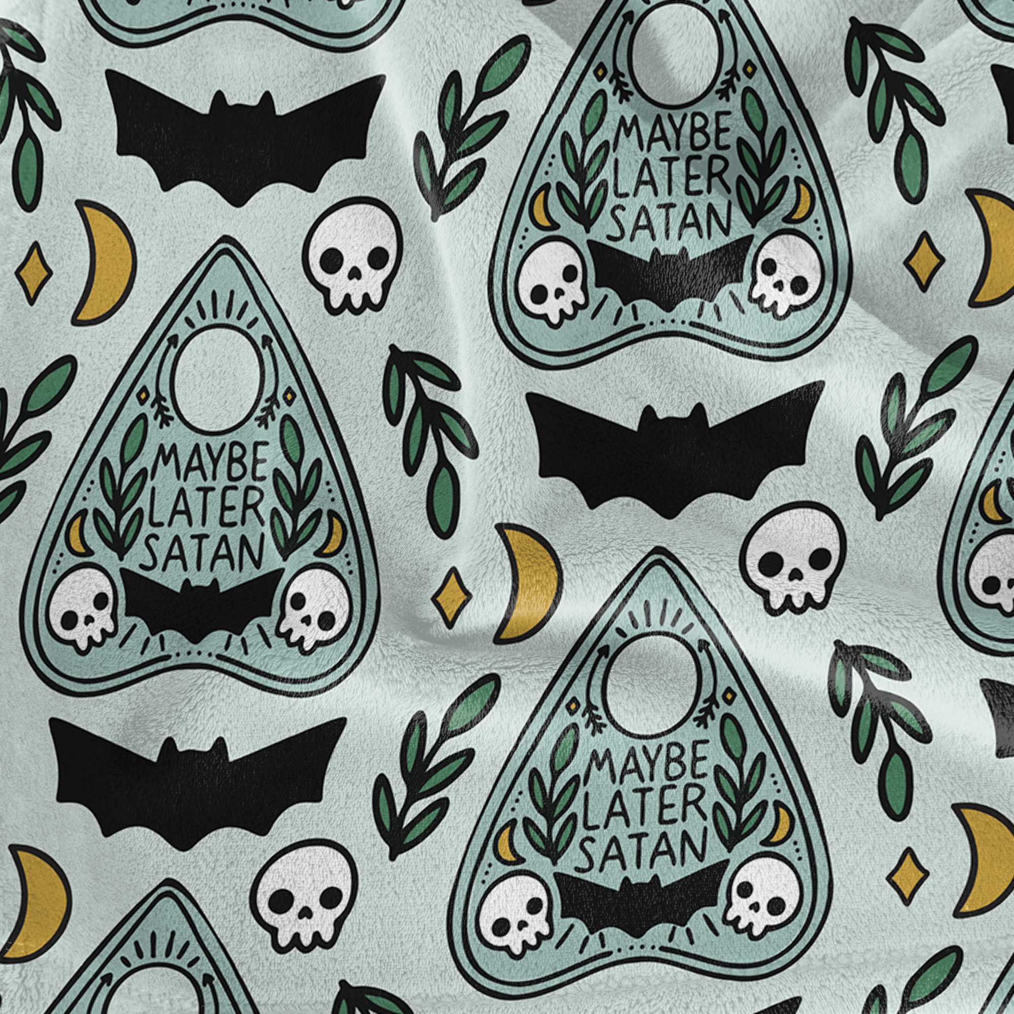 Maybe Later Satan Plush Blanket