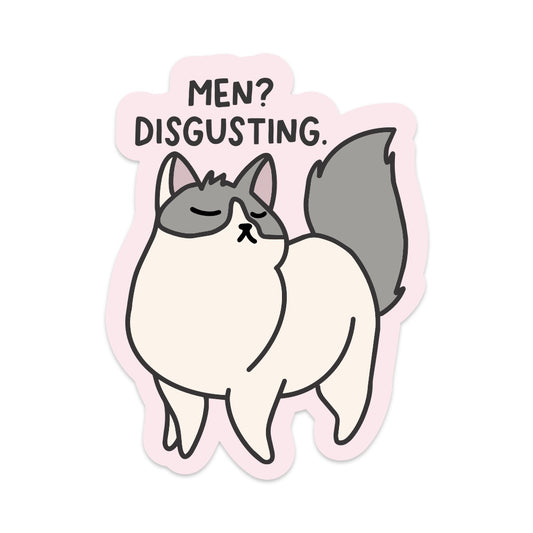 Men? Disgusting Vinyl Sticker