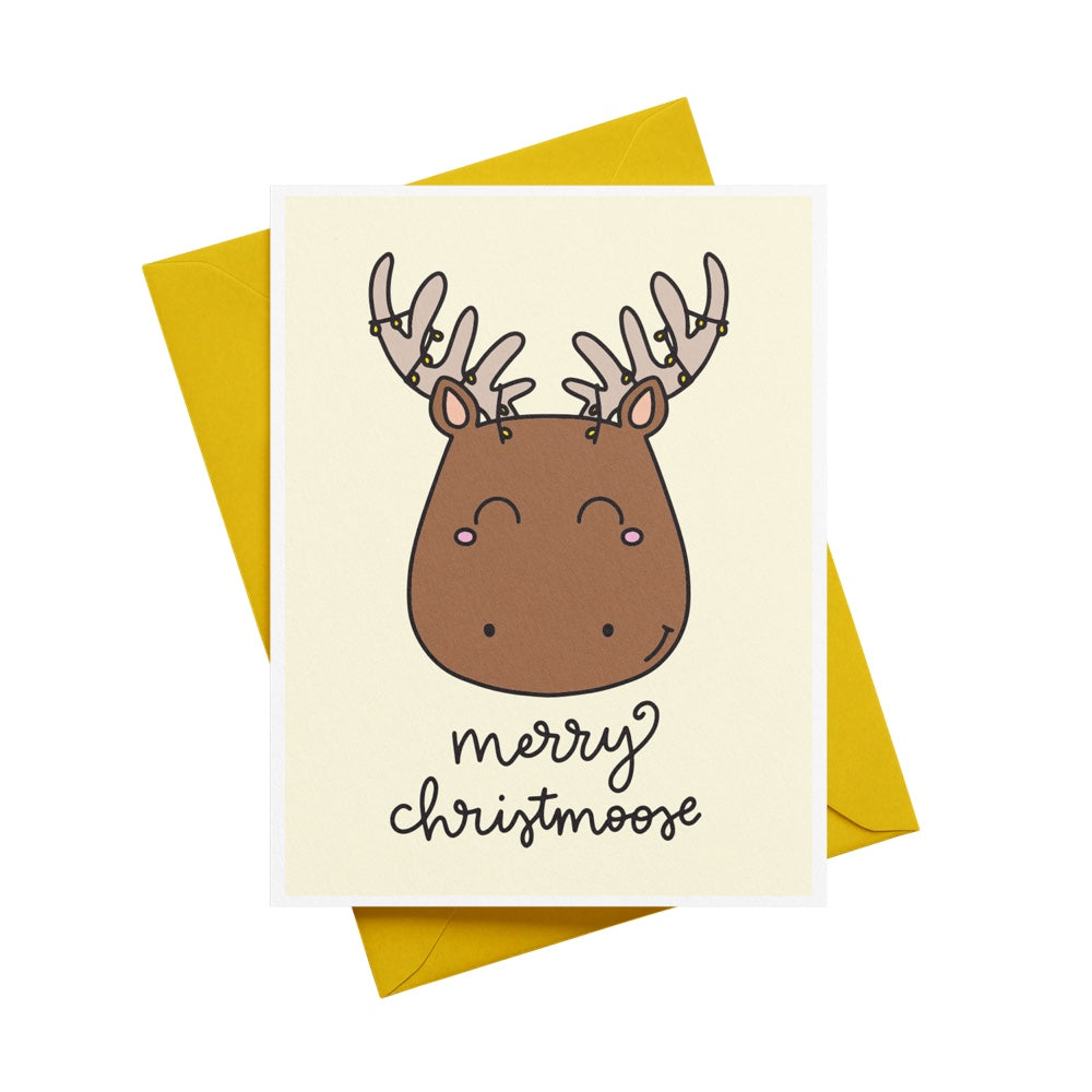 Merry Christmoose Greeting Card