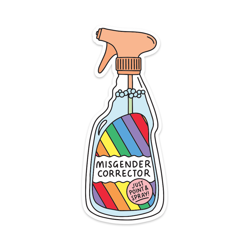 Misgender Corrector Vinyl Sticker