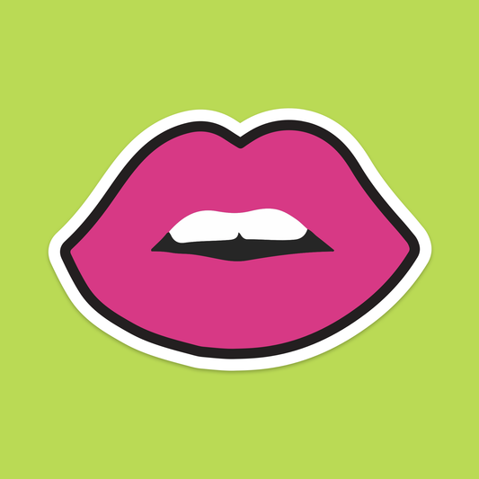 1.5" Mini Mouth Icon Vinyl Sticker