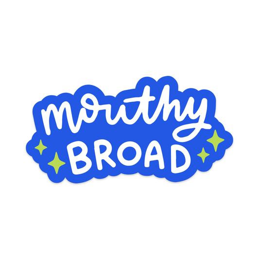 Mouthy Broad Vinyl Sticker