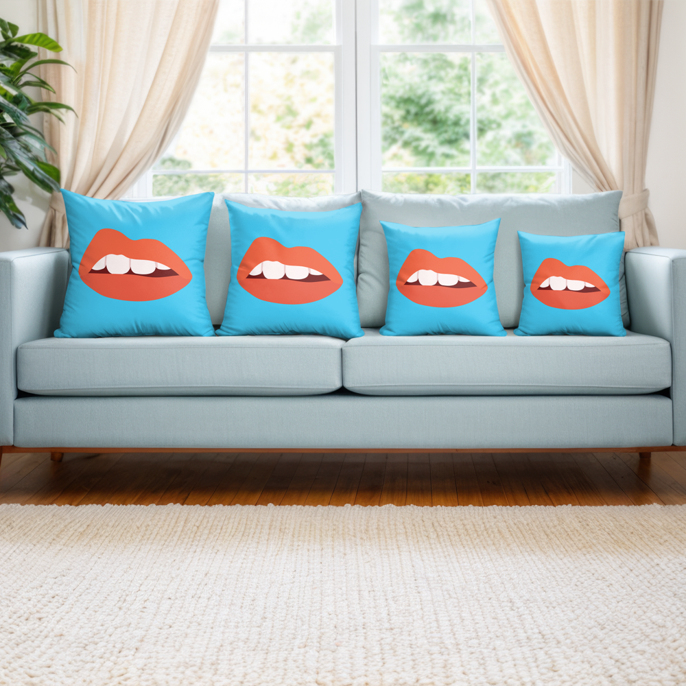 Mouthy Pillow Cover