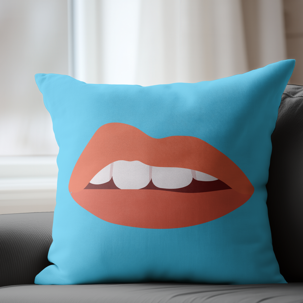Mouthy Pillow Cover
