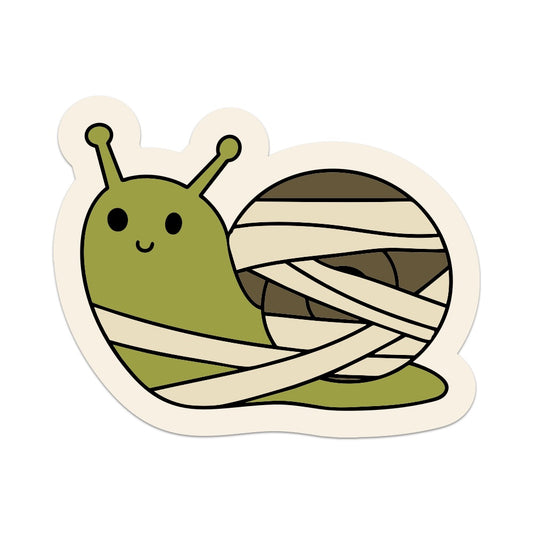 Mummy Snail Vinyl Sticker